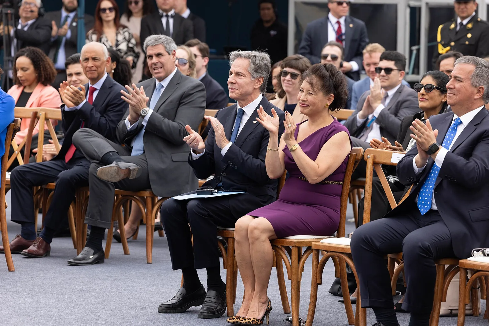 Ceremonia de transferencia de trenes Caltrain en Lima
